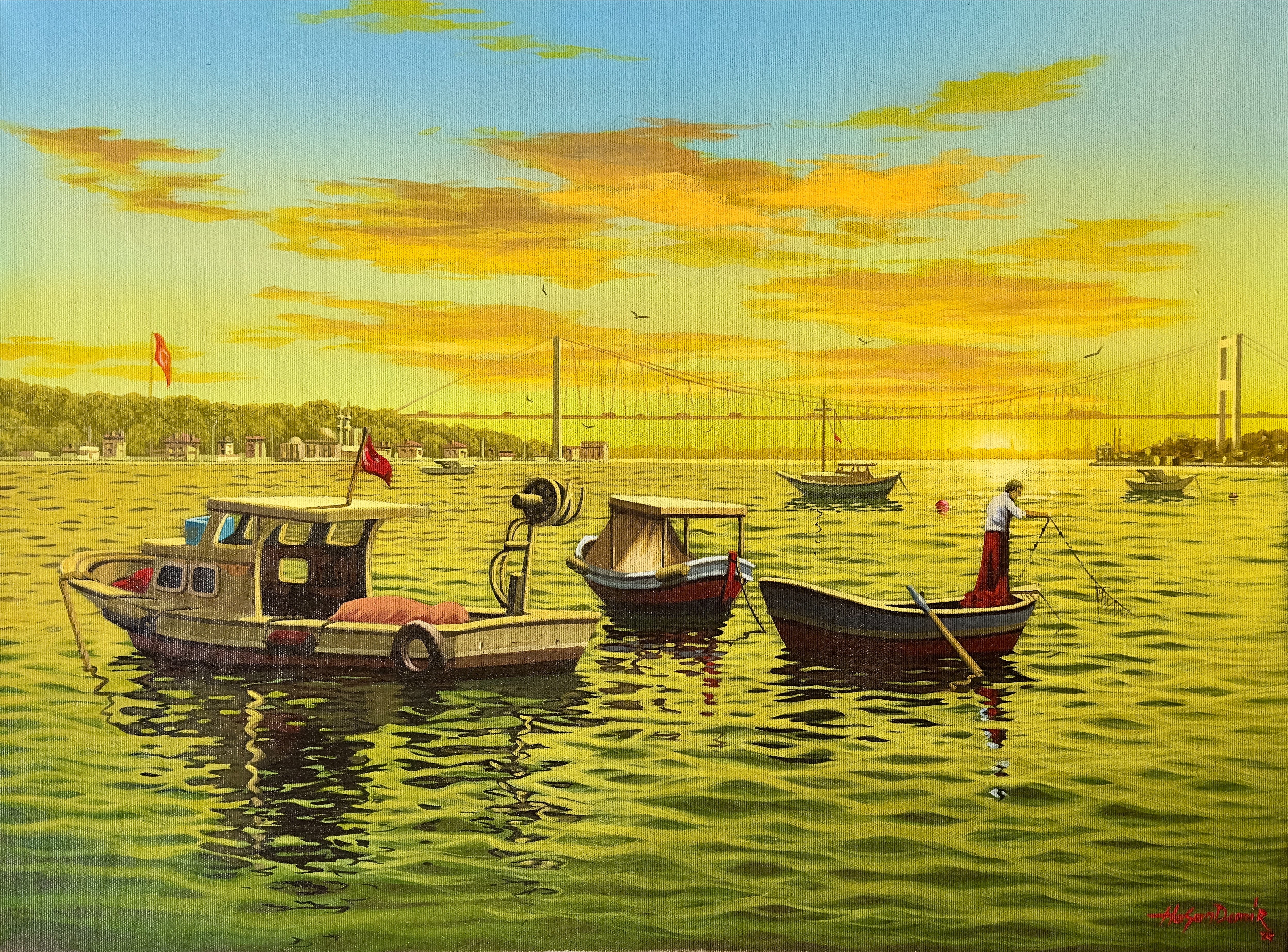 Çengelköy'de gün batımı